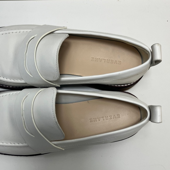 Everlane The Gum‎ Sole Penny Loafer White slip on casual work business size 10.5 - Picture 4 of 7